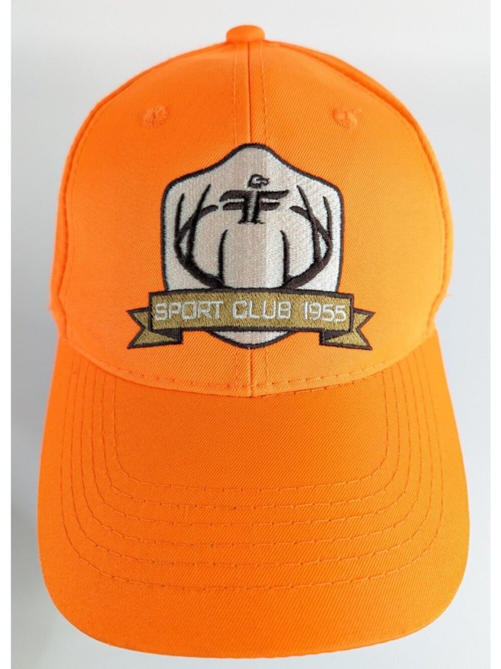 Winchester Sport Club 1955 Blaze Orange Hat – Farm Fleet Strapback Cap – EUC